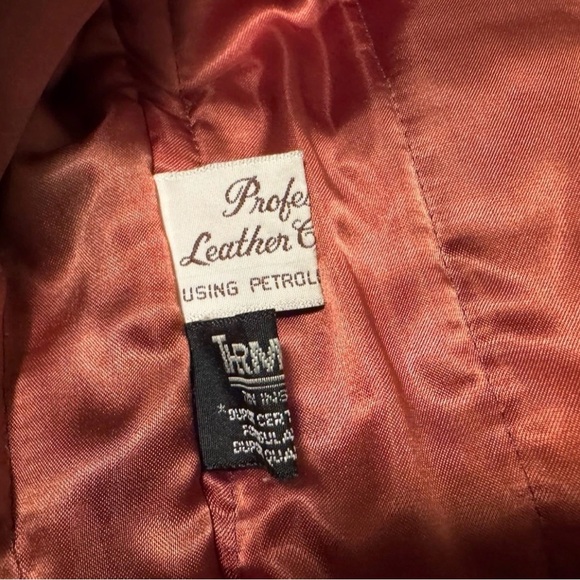 Clipper Mist by London Fog Leather Bomber Jacket Size 44 - Picture 4 of 10